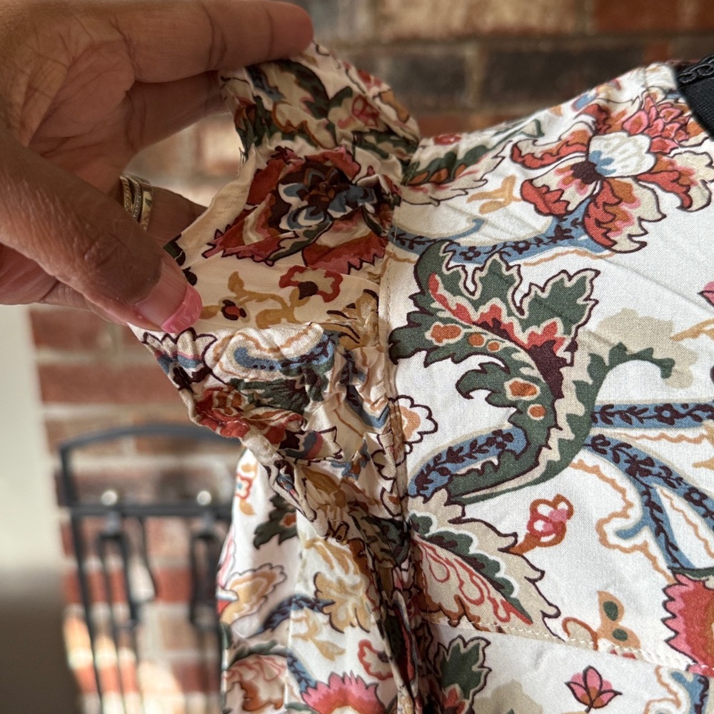 Loft Multicolor Patterned Blouse#A - image 3